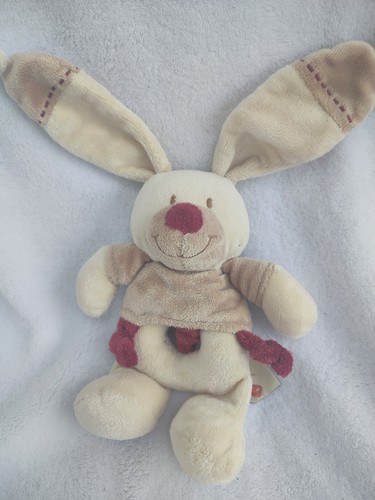 Doudou lapin bastien beige - lapin,