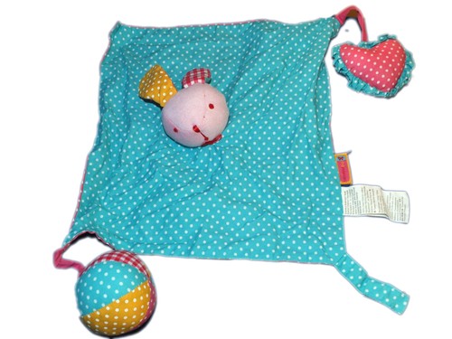 Doudou hochet grelot - , tissu