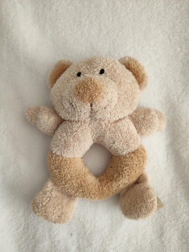 Doudou hochet ours beige - ours,