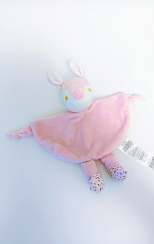 Doudou plat arrondi hochet - plat,