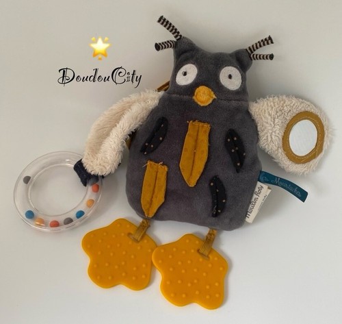 4238 doudou hochet hibou - hochet,