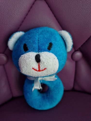 Doudou hochet nestlé bleu - doudou,