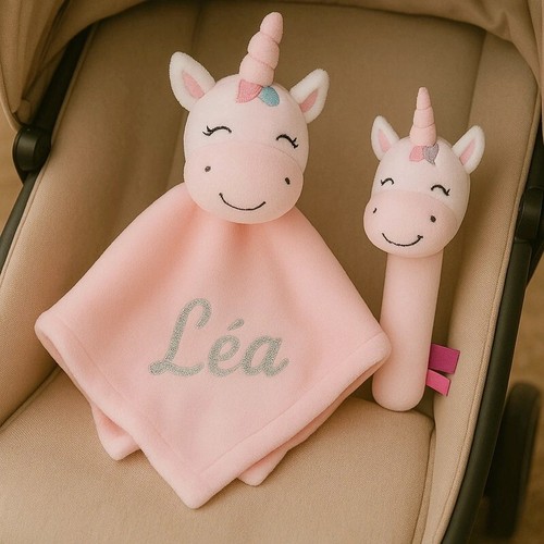 Pack doudou rose licorne - , +