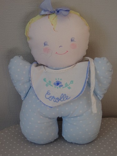 Doudou poupee chiffon hochet - chiffon,