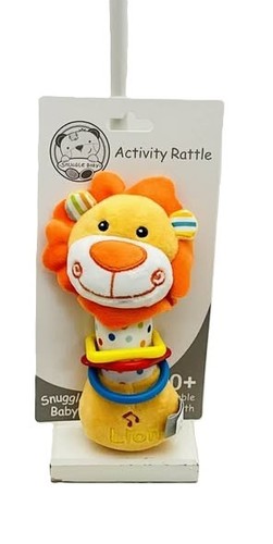 Lion doudou hochet musical